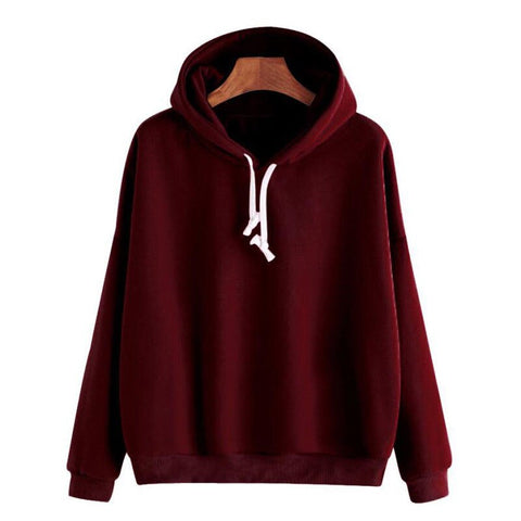 Image of 2019 Autumn Women Hoodie Casual Long Sleeve Hooded Pullover Sweatshirts Hooded Female Jumper Women Tracksuits Sportswear Clothes