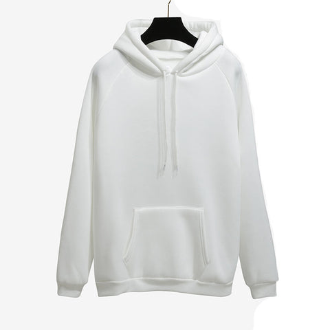 Image of Autumn Winter Fashion Solid color Harajuku Lotus root pink Pullover Thick Loose Women Hoodies Sweatshirts Female Casual