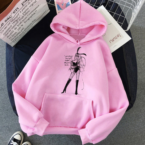 Image of Ariana Grande Thank You Next Harajuku Graphic Hoodie Women 90s Ullzang 7 Rings Funny Sweatshirt Don't Call Me Angel Hoody Female