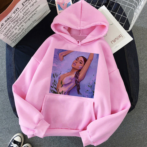 Image of Ariana Grande Thank You Next Harajuku Graphic Hoodie Women 90s Ullzang 7 Rings Funny Sweatshirt Don't Call Me Angel Hoody Female
